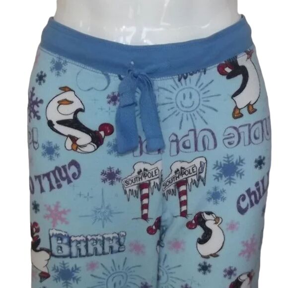 CHILLY WILLY Pajama set, 2X/XL, Waffle/Thermal, 2 pc, Blue, Pants/Top Drawstring - Picture 8 of 12
